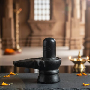 Black Marble Shivling  [Small]